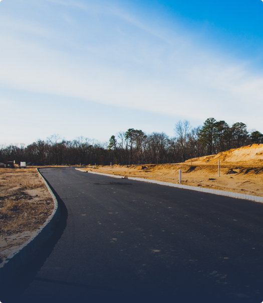winding asphalt road