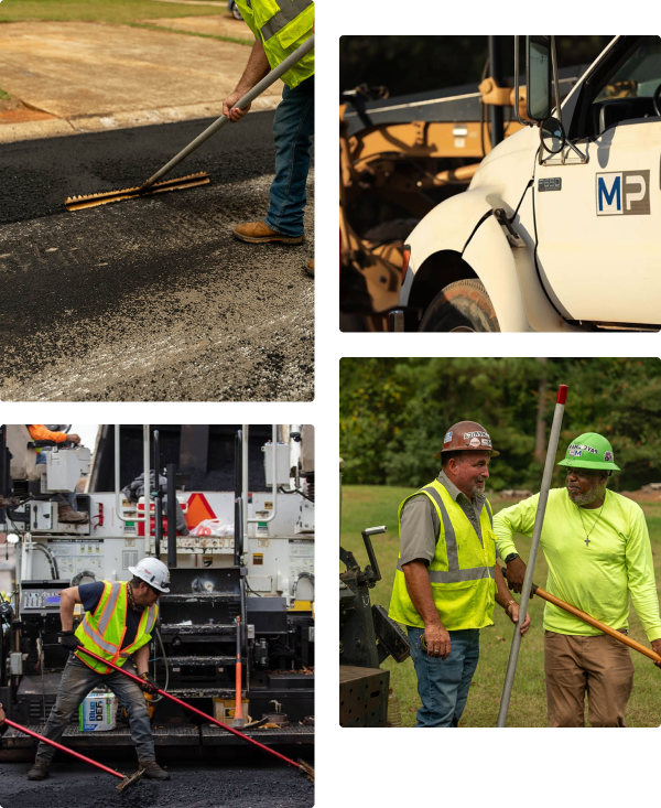 collage of four images of magnum pacing employees