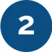 white number 2 on blue circle