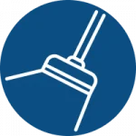 sealcoating icon on a blue background