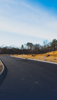 winding asphalt road